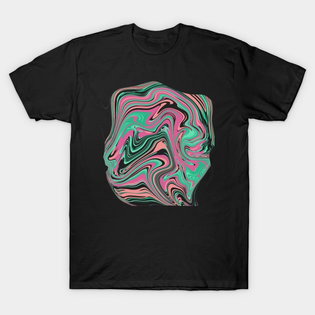 Pink marble T-Shirt by Fadmel